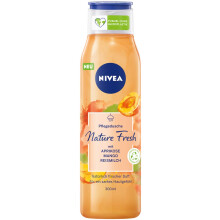 NIVEA Fresh Blends Aprikose (300 ml), Duschgel mit erfrischendem Aprikosen-Duft, vegan mit Fruchtextrakten