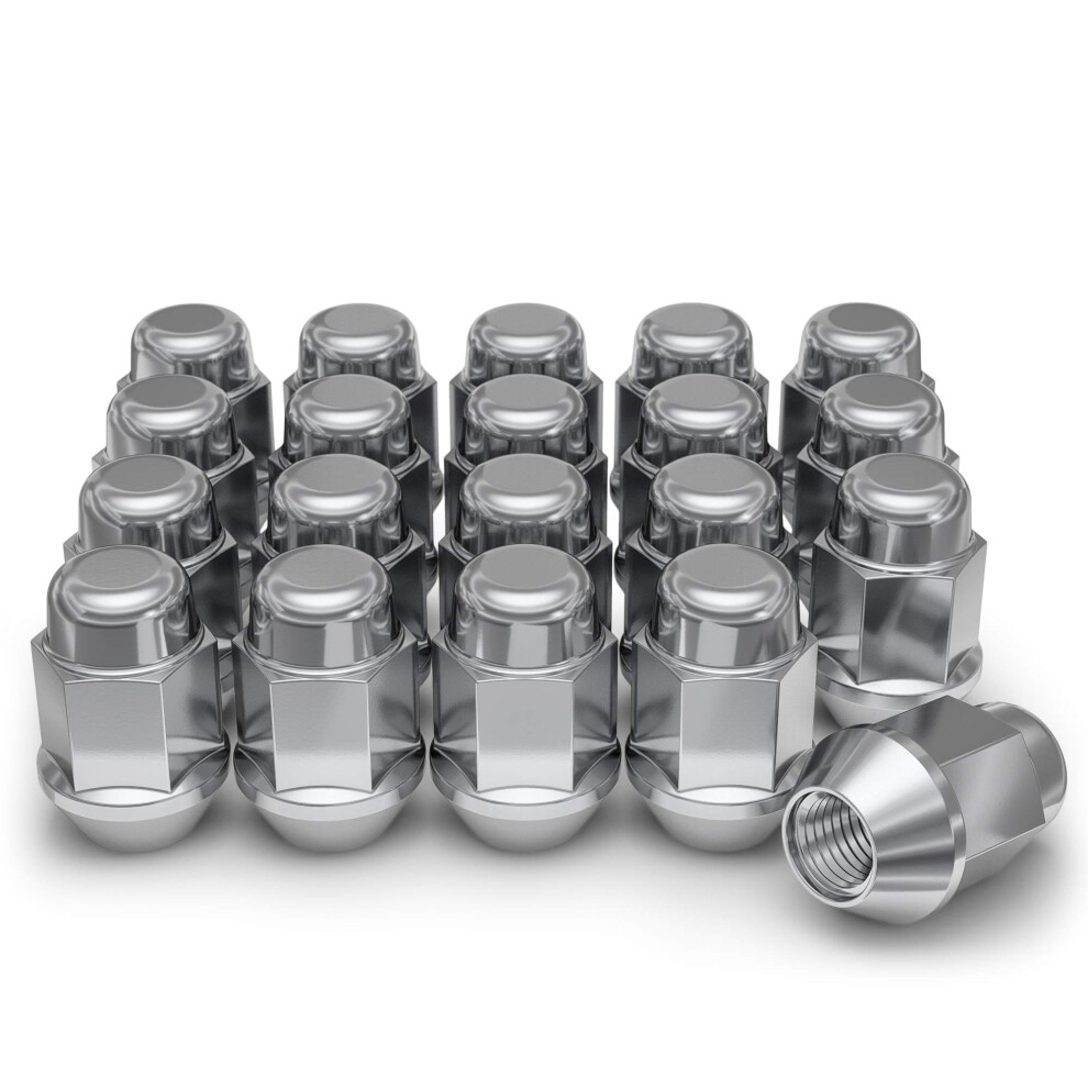 White Knight Wheel Lug Nuts - 1704S-20AM  20 Pack  1/2""-20 Lug Nuts B