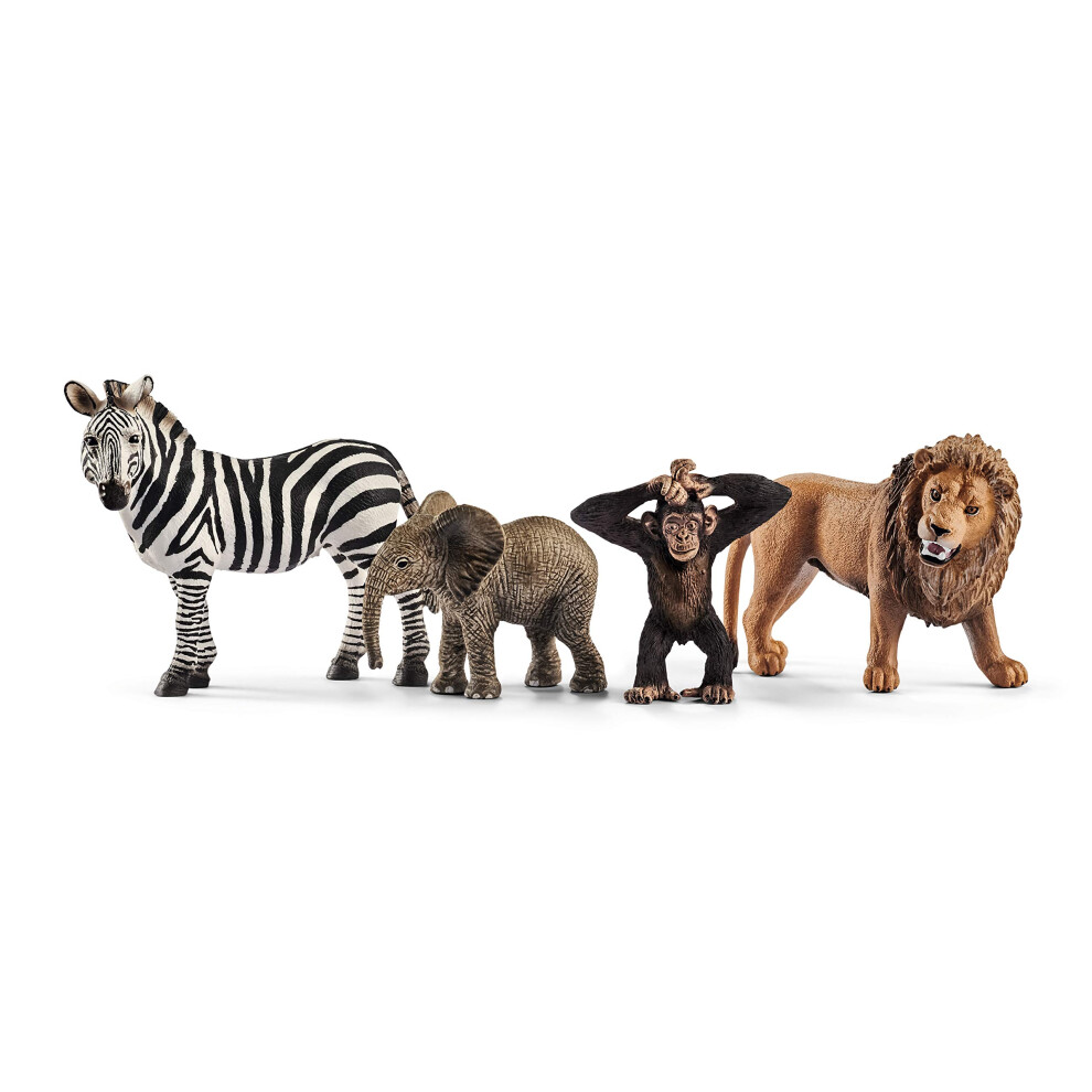 Schleich Wild Life - Starter Set  Includes 4 x Collectible Toy Animals