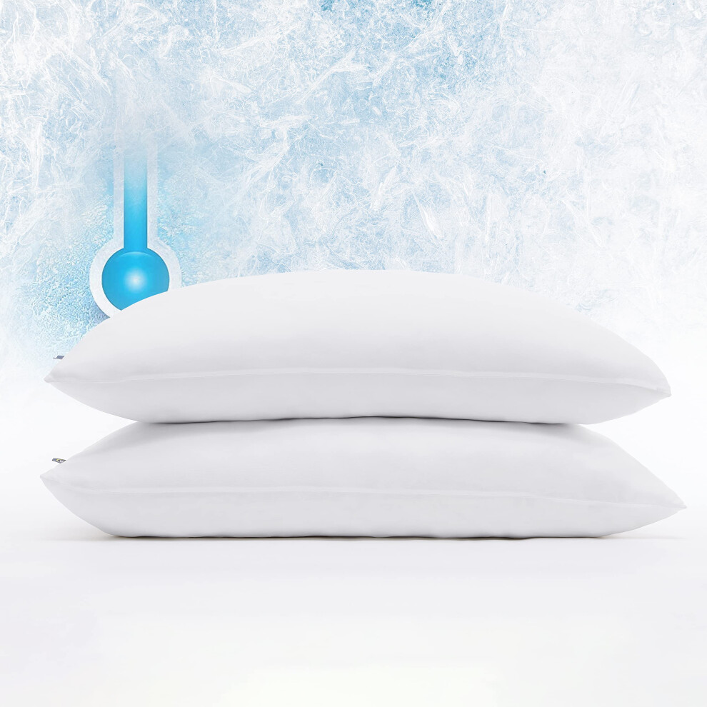 Serta Power Chill Cooling Pillow Protectors Stain Resistant and Zippe