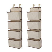 Delta Children 4-pocket boven de deur hangende organizer - 2-pack Gemakkelijke opberg-/organisatieoplossing - Veelzijdig en toegankelijk in elke kame