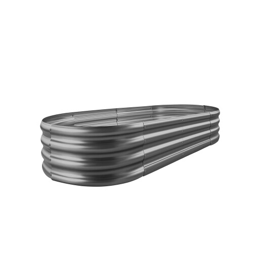 Land Guard Galvanized Raised Garden Bed Kit  Galvanized Planter Raised
