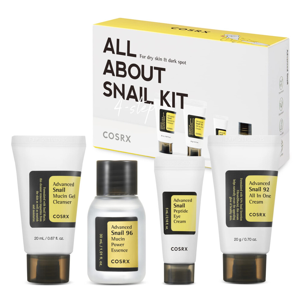 cOSRX All About Snail Korean Skincare TSA Approved Travel Size Gift