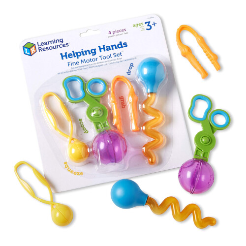 Learning Resources Learning Resources Helping Hands Fine Motor Tool Set Toy - 4 Pieces  A