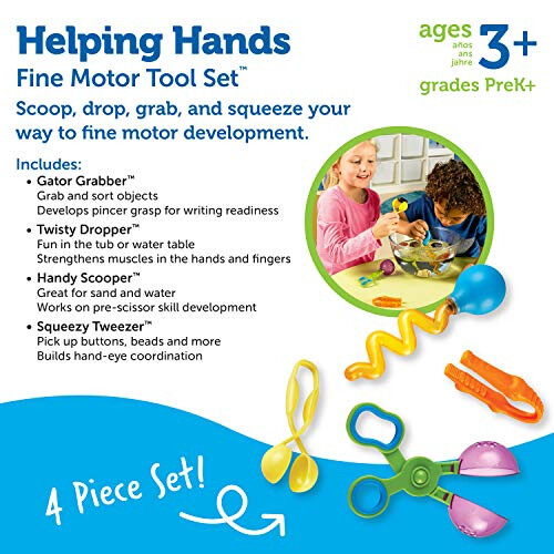 Learning Resources Learning Resources Helping Hands Fine Motor Tool Set Toy - 4 Pieces  A 2