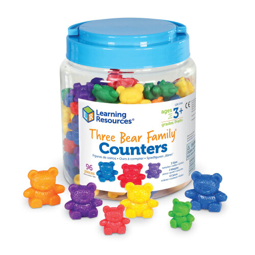 Learning Resources Learning Resources Three Bear Family Counters - 96 Pieces. Ages 3+ Pre