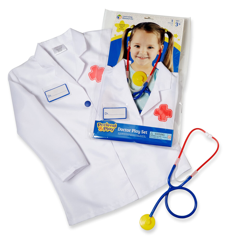 Learning Resources Doctor Play Set - 3 Pieces  Ages 3+ Doctor Kit for