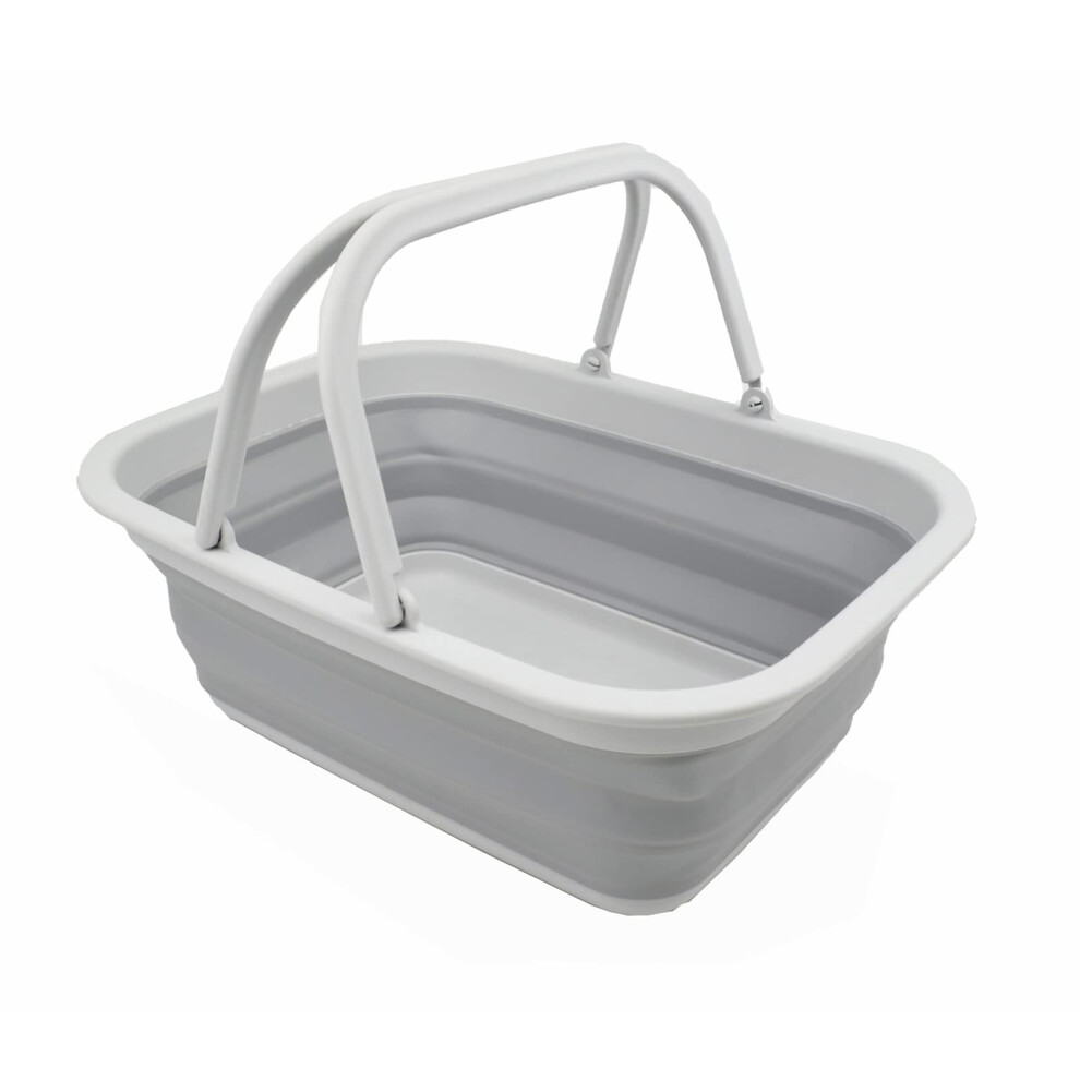 Sammart 9,2L Collapsible Handy Basket (Grigio)-image