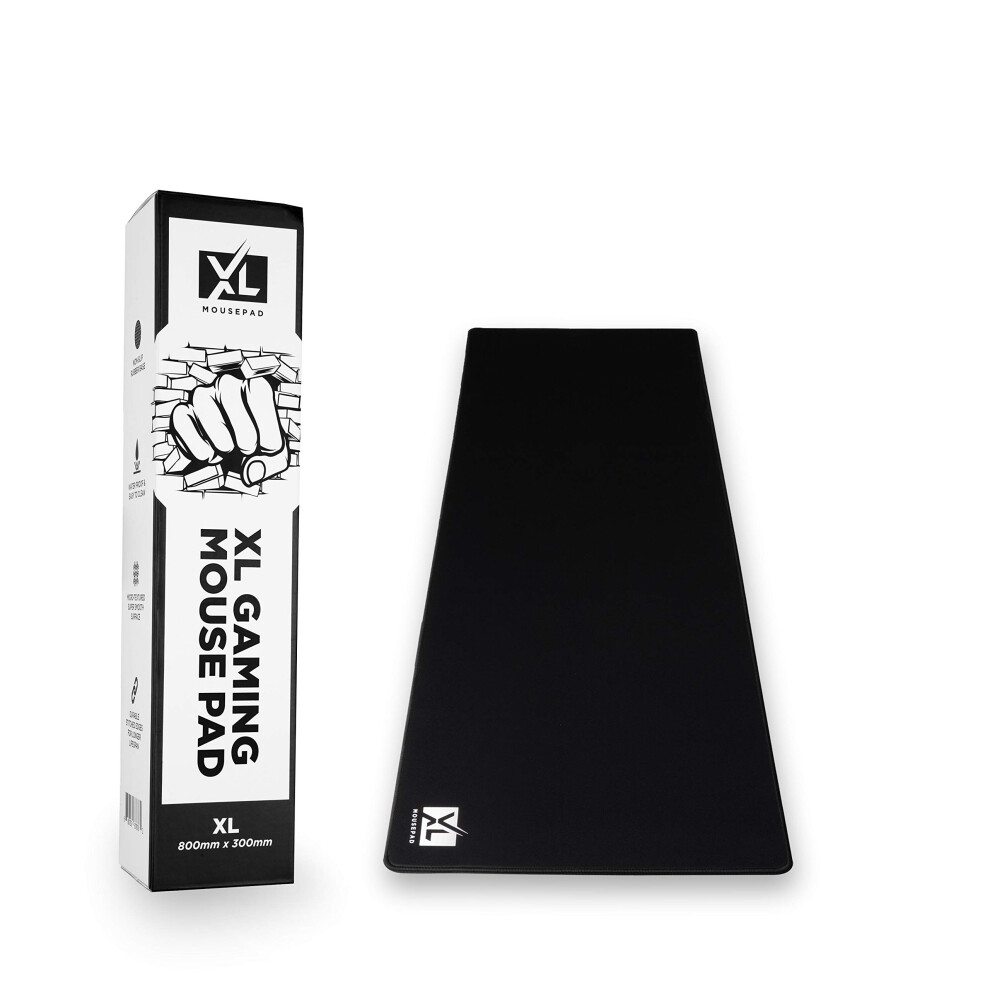 XL Mouse Pad - Large Extended Gaming Desk Mousepad (800x300x3mm) - Non