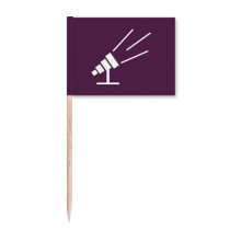 Telescopes Light Observation Stars Toothpick Flags Marker Topper Party Decoration