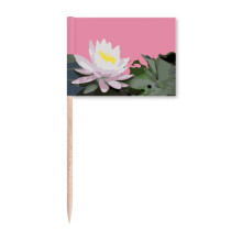 Thailand Water Lily Aquatic Toothpick Flags Marker Topper Party Decoration