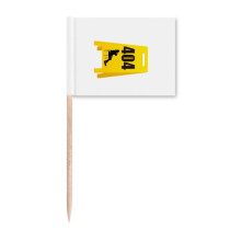 Toilet Cleaning Tips Plastic Toothpick Flags Marker Topper Party Decoration