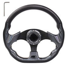 MOSNAI Golfkar stuurwiel of adapter Fit Golfkar Club Car EZGO Yamaha Universeel stuurwiel of adapter voor Club Car DS en Precedent (zwart D-vorm ontw