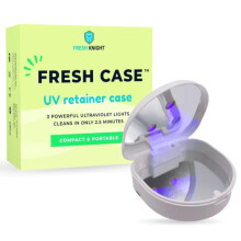 FRESH KNIGHT UV Retainer Case UVC Retainer Cleaner Desinfecteert en verwijdert geurtjes Mondbeschermer Case compatibel voor Invisalign Case Retainer