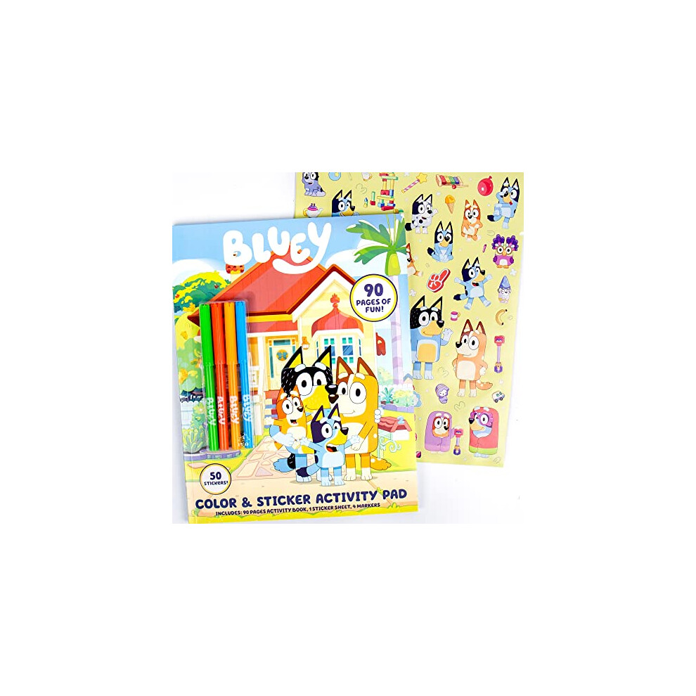 Bluey Coloring & Activity & Sticker Book  Great for at-Home Kids Activ