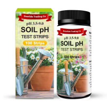 Bodem pH-papiertestkit - 100 testerstrips (3,5-9 bereik) - Gebruik voor het testen van tuin, huis, gazon, gras, groentetuin, vuil, tuin, compost, bui
