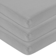 American Baby Company 3-Pack 100% Natuurlijke Katoenen Fitted Mini Crib Lakens 38" x 24"