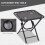 Outsunny Outsunny 3PC Zero Gravity Chairs Sun Lounger Table Set W/ Cup Holders Dark Grey 4