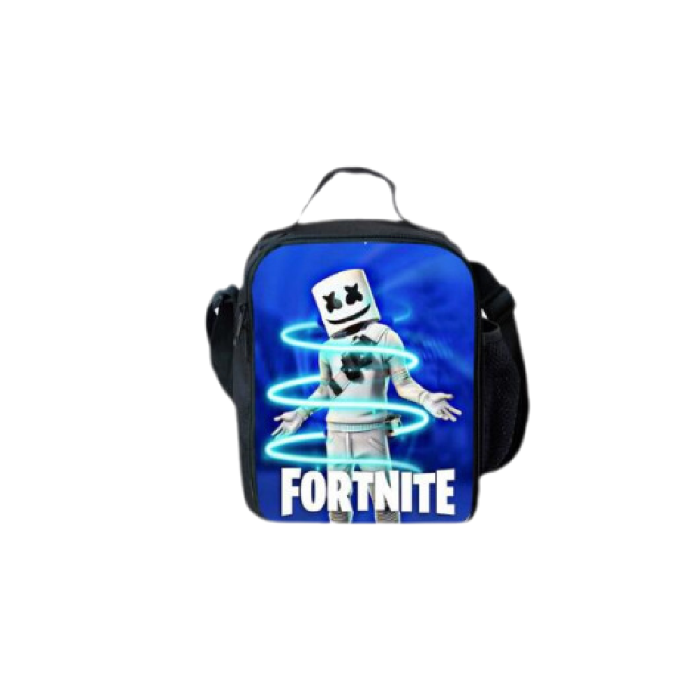 (Style 1) Game Cartoon Fortnite Insulated Lunch Bag Snack Picnic Travel School Lunchbox