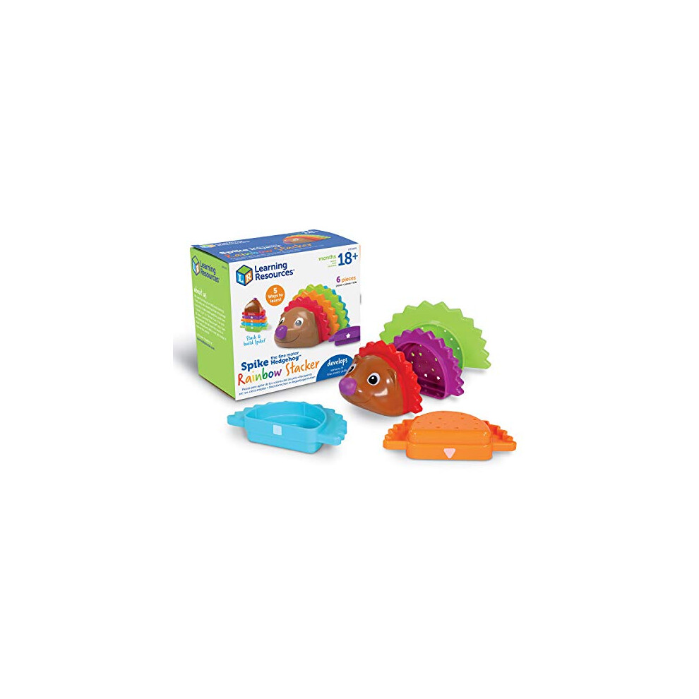 Learning Resources Spike the Fine Motor Hedgehog Rainbow Stackers - 6