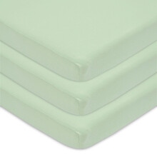 American Baby Company 3-Pack 100% Katoenen Fitted Mini Crib Sheets 38" x 24" - Zachte & Ademend