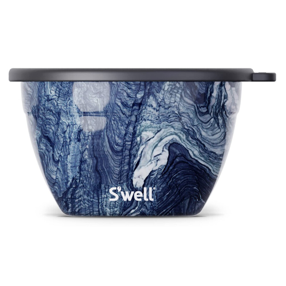 Swell Roestvrijstalen Saladekomset - 64Oz Azurite - Wordt Geleverd Met 2Oz-image