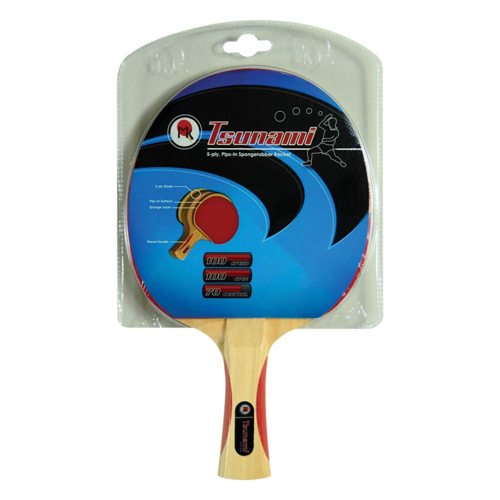 Martin Kilpatrick Tsunami Ping Pong Paddle - Pips-In Rubber On Both Si