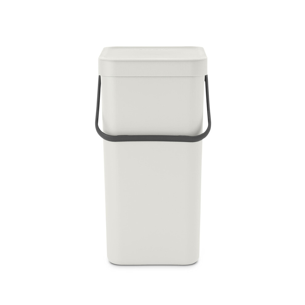 Brabantia Sort & go Kitchen Recycling can (42 galLight gray) Stackable