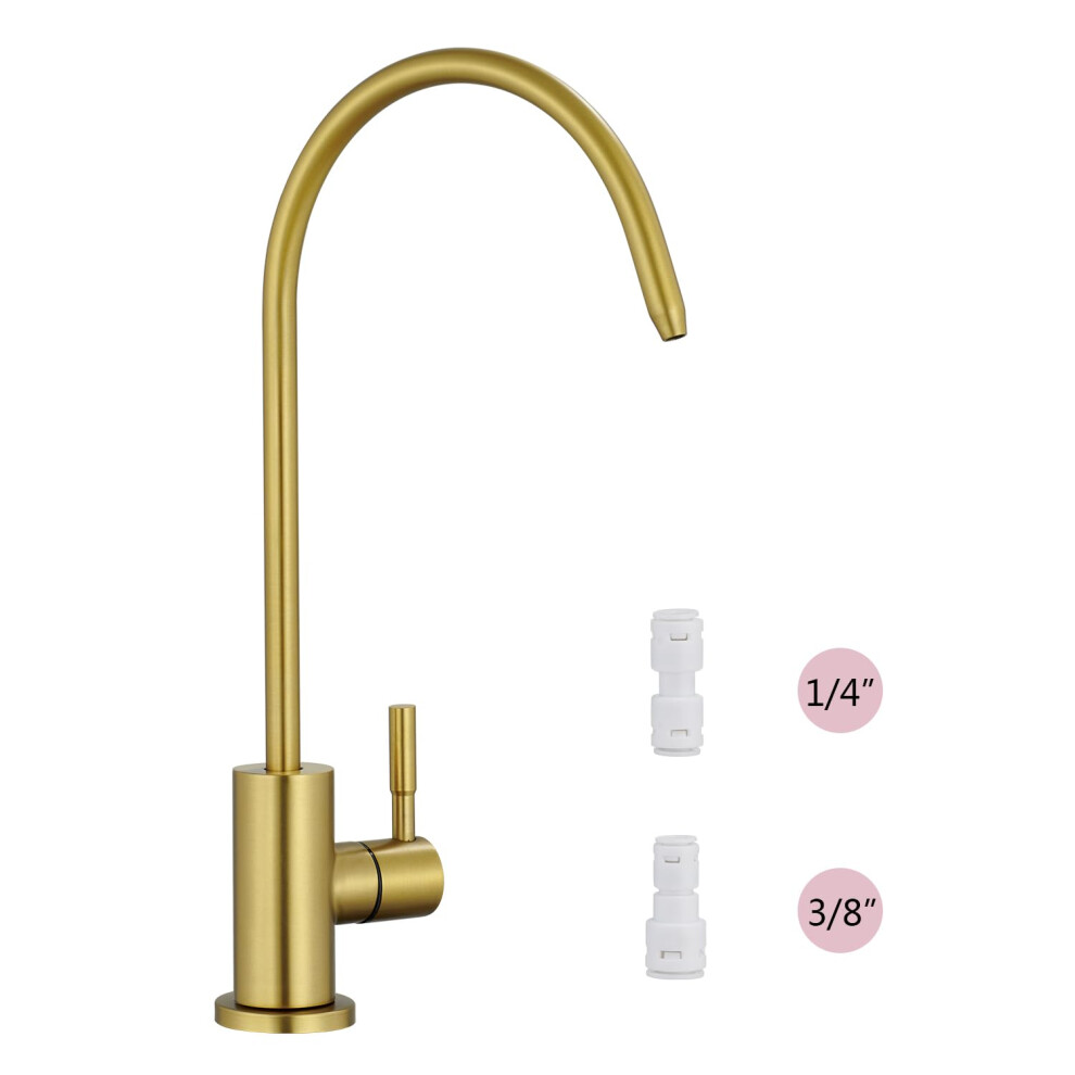 Tohlar Drinking Water Faucet For Kitchen Sink Gold Filtered Water Fau 711523675735