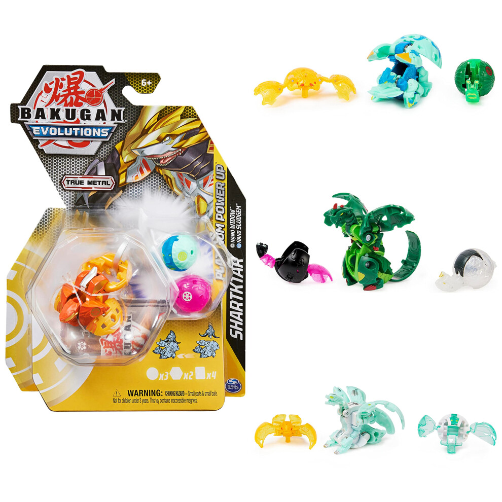 Bakugan Evolutions  Power Up Pack  True Metal Bakugan Action Figure an