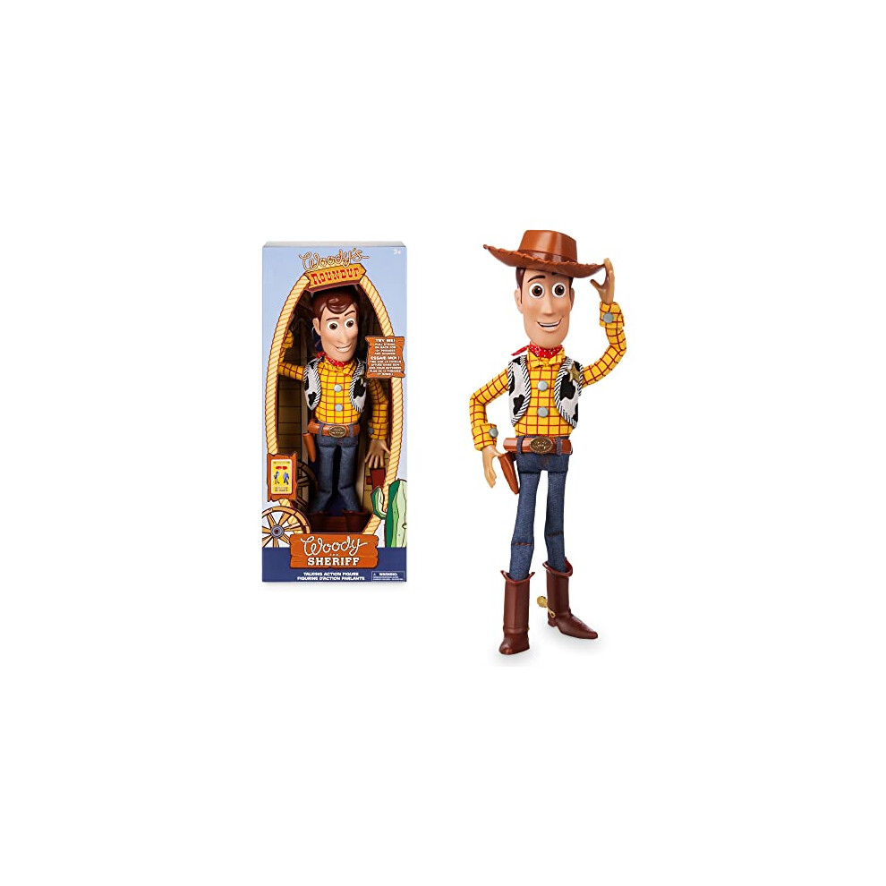 DISNEY Store Official Woody Interactive Talking Action Figure from Toy