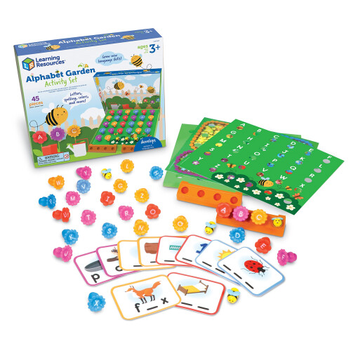 Learning Resources Learning Resources Alphabet Garden Activity Set  Educational Indoor Ga
