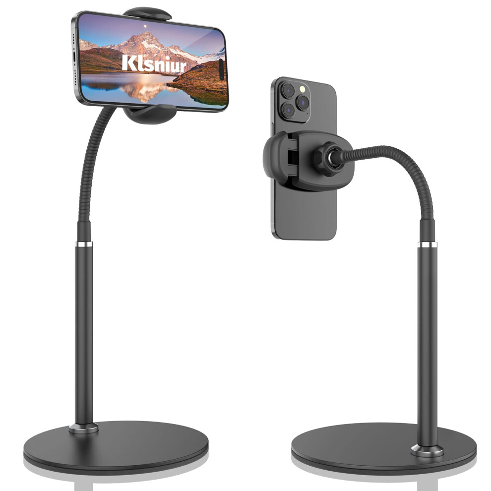 Cell Phone Stand  Adjustable Height & Angle Gooseneck Stand for Desk F