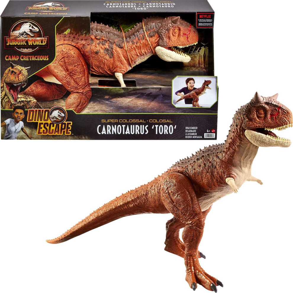 Jurassic World Colossal Carnotaurus Toro Dinosaur Action Figure Camp C