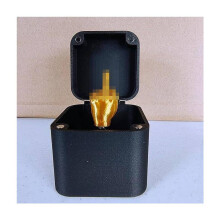 (Gold) Finger Middle In A Box Funny Surprise Box Pop Up Christmas Novelty Fun Gift