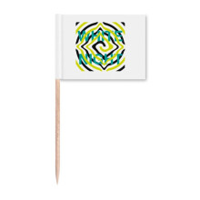 White Night Line Spacing Art Deco Fashion Toothpick Flags Marker Topper Party Decoration