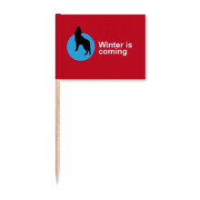 Winter Is Cong Art Deco  Fashion Toothpick Flags Marker Topper Party Decoration