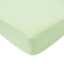American Baby Company Chenille Fitted Crib Sheet 28" x 52", Warm Neutral Sheet, Celery, Fits Crib
