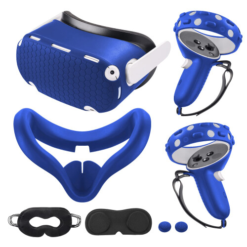 Compatible with Oculus Quest 2 Accessories  VR Silicone face Cover  VR