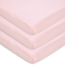 American Baby Company 3 Pack 100% Natuurlijke Katoenen Aangepaste Mini Crib Lakens 38" x 24" - Zacht & Ademend