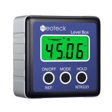Neoteck Digital Angle Finder LCD Digital Angle Gauge Waterproof Protractor Inclinometer Bevel Box For Helicopter Bevel Angle of Miter Saw Automob