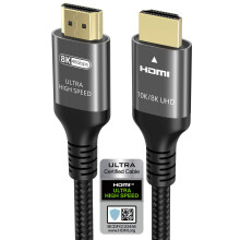 Ubluker 10k 8k 4k HDMI 2.1 Cable 25 FT Certified Ultra High Speed HDM