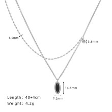 (S925 silver) Elegant ladies light luxury 18K gold plated clavicle necklace