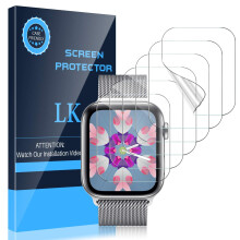 LK [6 csomag] kpernyovdo flia Apple Watch 40mm SE/Series 4/5/6 s Apple Watch 38mm Series 3/2/1-hez  Buborkmentes, karcll iWatch 38mm/40mm rug
