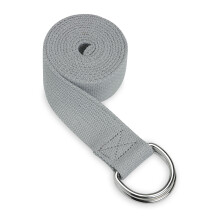 Gaiam Yoga Strap (6 fod) str?kb?nd med justerbar metal D-ring sp?ndel?kke | Motion og fitness udsp?nding til Yoga Pilates Fysioterapi Dance Gym-t