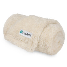 Couverture Fluffy PetAmi pour Chiens de Toutes Tailles, Fleece Doux et Chaud pour Chats