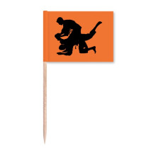 Wrestle Robust Performance Tournament Toothpick Flags Marker Topper Party Decoration