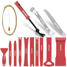 Auto Trim Removal Tools Kit Wetado 15Pcs car Panel Removal Tool Interior Trim Kit Fastener Rivet Remover Plastic Pry Tool Set - Metal Removal of car