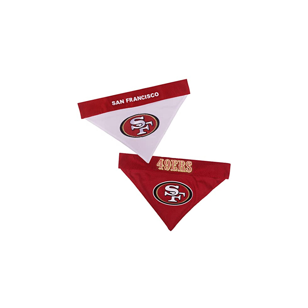 Pets First NFL DOG BANDANA - SAN FRANCISCO 49ERS REVERSIBLE PET BANDAN