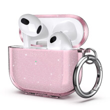 ULAK Compatible with AirPods 3 Case for Women Girls  Transparent Shock